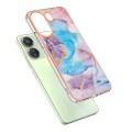 For Xiaomi Redmi 13C 4G Electroplating IMD TPU Phone Case(Blue Marble)