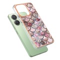 For Xiaomi Redmi Note 13 4G Global Electroplating IMD TPU Phone Case(Pink Scales)