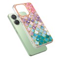 For Xiaomi Redmi Note 13 4G Global Electroplating IMD TPU Phone Case(Colorful Scales)