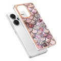 For Xiaomi Redmi Note 13 Pro+ 5G Electroplating IMD TPU Phone Case(Pink Scales)