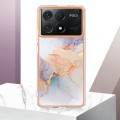 For Xiaomi Poco X6 Pro Electroplating IMD TPU Phone Case(White Marble)