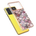 For Xiaomi Redmi K70E Electroplating IMD TPU Phone Case(Pink Scales)
