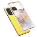 For Xiaomi Redmi K70E Electroplating IMD TPU Phone Case(White Marble)