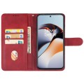 For OnePlus 12R Leather Phone Case(Red)