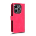 For TECNO Spark 20 Skin Feel Magnetic Flip Leather Phone Case(Rose Red)