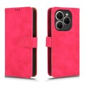 For TECNO Spark 20 Pro Skin Feel Magnetic Flip Leather Phone Case(Rose Red)