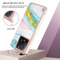For Xiaomi 13T/13T Pro Electroplating Marble Dual-side IMD Phone Case(Green 004)