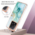 For Xiaomi 13T/13T Pro Electroplating Marble Dual-side IMD Phone Case(Green 003)