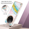 For Xiaomi Redmi A3 Electroplating Marble Dual-side IMD Phone Case(Green 004)