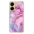 For Xiaomi Redmi 13C 4G Electroplating Marble Dual-side IMD TPU Phone Case(Pink 013)