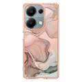 For Xiaomi Redmi Note 13 Pro 4G/Poco M6 Pro 4G Electroplating Marble Dual-side IMD TPU Phone Case(Ro