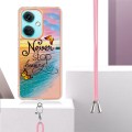 For OnePlus Nord CE3 Electroplating IMD TPU Phone Case with Lanyard(Dream Butterfly)