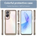 For Honor 90 Lite Colorful Series Acrylic Hybrid TPU Phone Case(Transparent Grey)