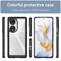 For Honor 80 Colorful Series Acrylic Hybrid TPU Phone Case(Black)