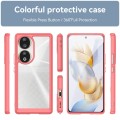 For Honor 80 Colorful Series Acrylic Hybrid TPU Phone Case(Red)