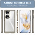 For Honor 80 Colorful Series Acrylic Hybrid TPU Phone Case(Transparent Grey)