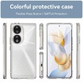 For Honor 80 Colorful Series Acrylic Hybrid TPU Phone Case(Transparent)