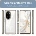 For Honor 100 Pro Colorful Series Acrylic Hybrid TPU Phone Case(Transparent Grey)
