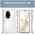 For Honor 100 Pro Colorful Series Acrylic Hybrid TPU Phone Case(Transparent)