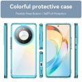 For Honor X50 Colorful Series Acrylic Hybrid TPU Phone Case(Transparent Blue)