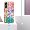 For Xiaomi 13T/13T Pro Electroplating IMD TPU Phone Case with Lanyard(Colorful Scales)