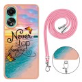 For Xiaomi 13T/13T Pro Electroplating IMD TPU Phone Case with Lanyard(Dream Butterfly)