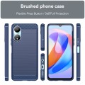 For Honor Play 40 Brushed Texture Carbon Fiber TPU Phone Case(Blue)