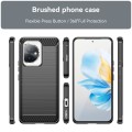For Honor 100 Brushed Texture Carbon Fiber TPU Phone Case(Black)