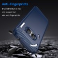 For Nothing Phone 2a Brushed Texture Carbon Fiber TPU Phone Case(Blue)