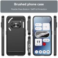 For Nothing Phone 2a Brushed Texture Carbon Fiber TPU Phone Case(Black)