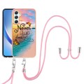 For Samsung Galaxy A24 4G Electroplating IMD TPU Phone Case with Lanyard(Dream Butterfly)