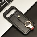 For Google Pixel 9 Pro Wristband Leather Back Phone Case(Black)