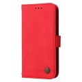For vivo Y36 4G / 5G Foreign Skin Feel Life Tree Metal Button Leather Phone Case(Red)