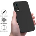 For Hisense H60 Pure Color Liquid Silicone Shockproof Phone Case(Black)