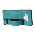 For Samsung Galaxy Note9 Wristband Holder Leather Back Phone Case(Green)