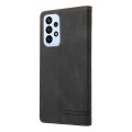For Samsung Galaxy A23 Skin Feel Anti-theft Brush Horizontal Flip Leather Case with Holder(Black)