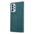 For Samsung Galaxy A23 Skin Feel Anti-theft Brush Horizontal Flip Leather Case with Holder(Blue)