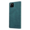 For Samsung Galaxy A22 5G Skin Feel Anti-theft Brush Horizontal Flip Leather Case with Holder(Blue)