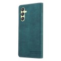 For Samsung Galaxy A24 5G Skin Feel Anti-theft Brush Horizontal Flip Leather Case with Holder(Blue)