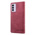 For Samsung Galaxy S21 FE 5G Skin Feel Anti-theft Brush Horizontal Flip Leather Case with Holder(Win