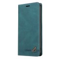 For Samsung Galaxy S21 Ultra 5G Skin Feel Anti-theft Brush Horizontal Flip Leather Case with Holder(