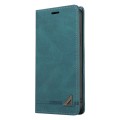 For Samsung Galaxy S22 Ultra 5G Skin Feel Anti-theft Brush Horizontal Flip Leather Case with Holder(