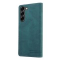 For Samsung Galaxy S23 5G Skin Feel Anti-theft Brush Horizontal Flip Leather Case with Holder(Blue)