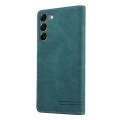 For Samsung Galaxy S23+ 5G Skin Feel Anti-theft Brush Horizontal Flip Leather Case with Holder(Blue)