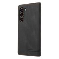 For Samsung Galaxy S24+ 5G Skin Feel Anti-theft Brush Horizontal Flip Leather Case with Holder(Black