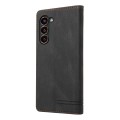 For Samsung Galaxy S24 5G Skin Feel Anti-theft Brush Horizontal Flip Leather Case with Holder(Black)