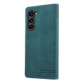 For Samsung Galaxy S24 5G Skin Feel Anti-theft Brush Horizontal Flip Leather Case with Holder(Blue)