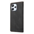 For Xiaomi Redmi 12 Skin Feel Anti-theft Brush Horizontal Flip Leather Case with Holder(Black)