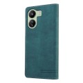 For Xiaomi Redmi 13C Skin Feel Anti-theft Brush Horizontal Flip Leather Case with Holder(Blue)