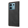 For Xiaomi Redmi Note 13 Pro 5G Skin Feel Anti-theft Brush Horizontal Flip Leather Case with Holder(